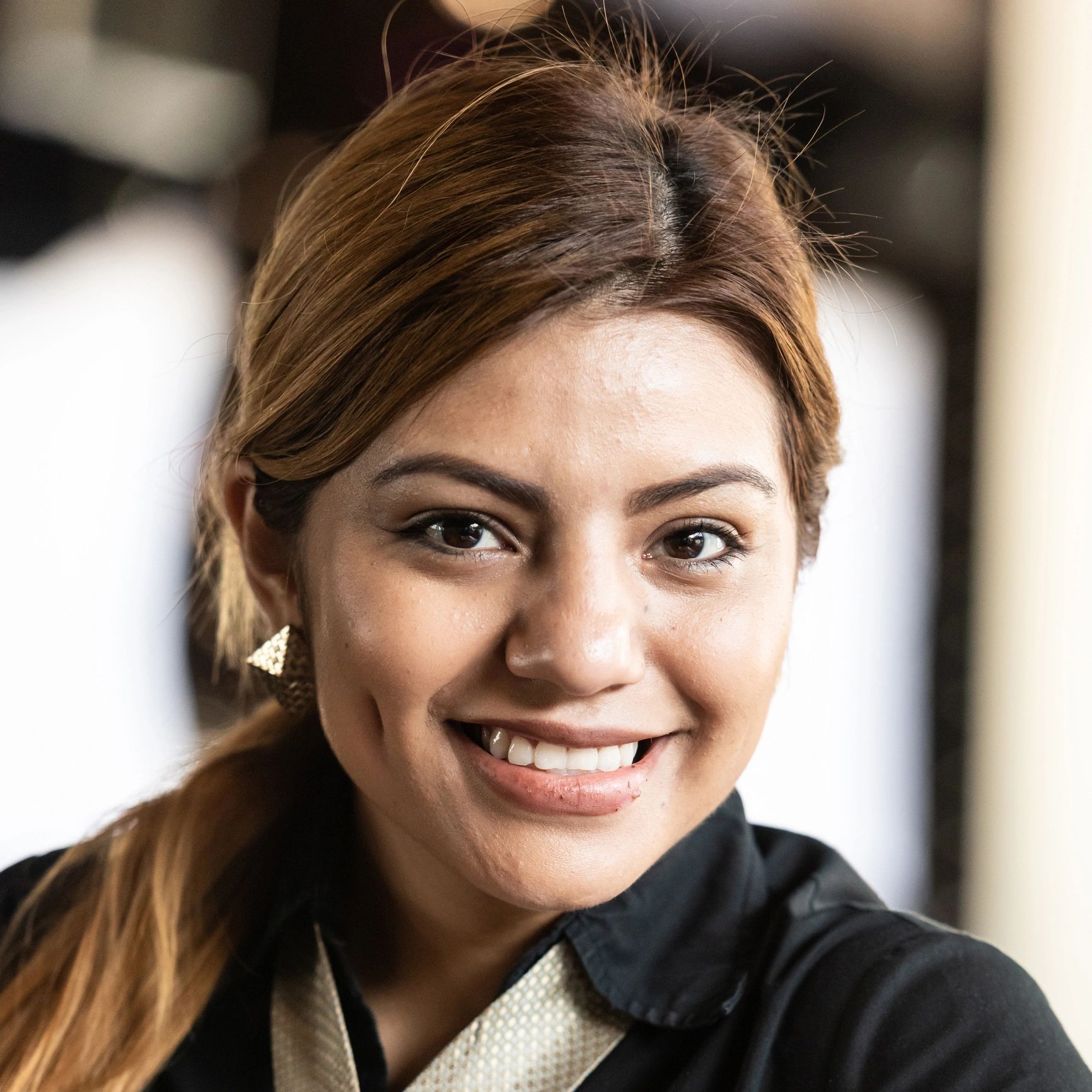 Portrait of a happy client
